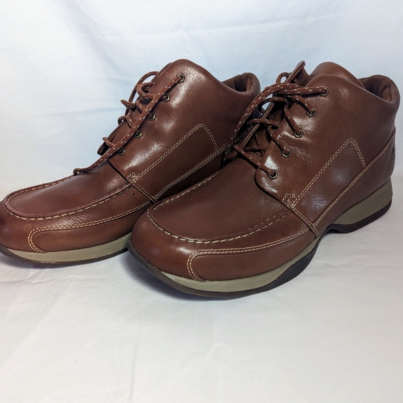 Timberland Smart Casual Shoe Womens Sz 10 M Leather Brown Low Top Boots 76358 - Picture 2 of 9